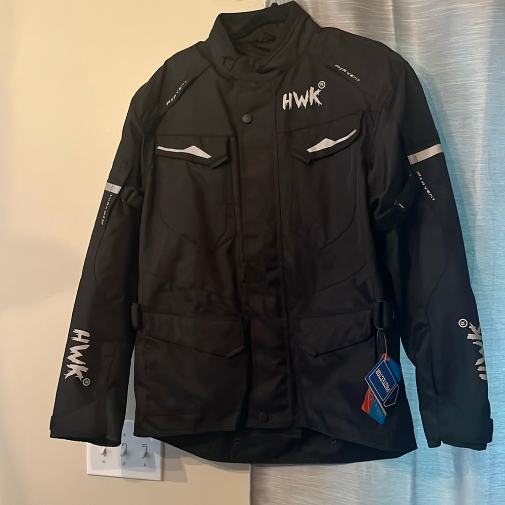 Size large men’s motorcycle riding jacket **NEW